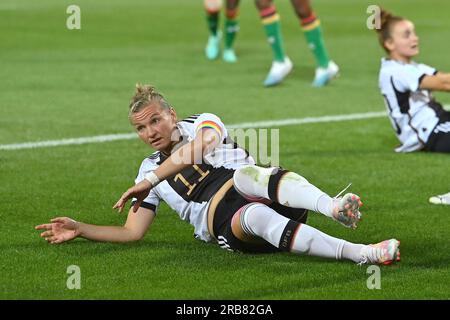 Fuerteventura, Allemagne. 07 juillet 2023. Alexandra POPP (GER) sur le terrain, action. Allemagne (GER) -Zambie (ZMB) 2-3 le 7 juillet 2023, Sportpark Ronhof Thomas Sommer à Fuerth, ? Crédit : dpa/Alamy Live News Banque D'Images