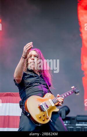 Italie 29 juin 2023 Skid Row - première partie de KISS - live at Piazza Napoleone Lucca © Andrea Ripamonti / Alamy Banque D'Images