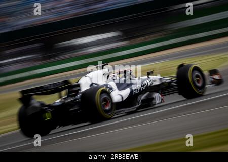 Silverstone, Royaume-Uni. 08 juillet 2023. SILVERSTONE - Nyck de Vries (AlphaTauri) lors des 3e essais libres du Grand Prix de Grande-Bretagne, sur le circuit de Silverstone. ANP SEM VAN DER WAL crédit : ANP/Alamy Live News Banque D'Images