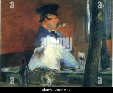 Dans le bar 'le bouchon' c.1879 ; France par Edouard Manet Banque D'Images