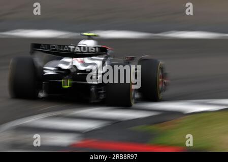 Silverstone, Royaume-Uni. 08 juillet 2023. Yuki Tsunoda (JPN) AlphaTauri AT04. Championnat du monde de Formule 1, Rd 11, Grand Prix de Grande-Bretagne, samedi 8 juillet 2023. Silverstone, Angleterre. Crédit : James Moy/Alamy Live News Banque D'Images