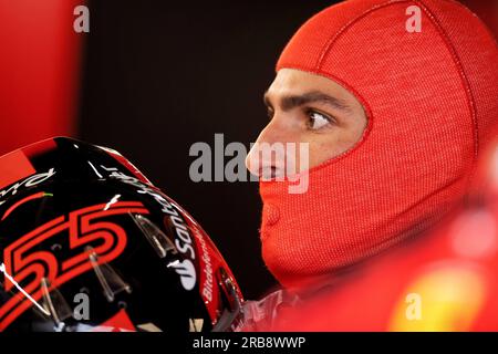 Silverstone, Royaume-Uni. 08 juillet 2023. Carlos Sainz Jr (ESP) Ferrari. Championnat du monde de Formule 1, Rd 11, Grand Prix de Grande-Bretagne, samedi 8 juillet 2023. Silverstone, Angleterre. Crédit : James Moy/Alamy Live News Banque D'Images