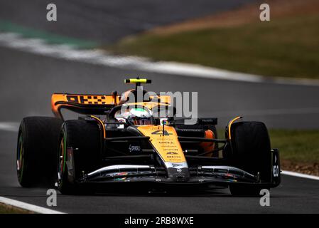 Silverstone, Royaume-Uni. 08 juillet 2023. Lando Norris (GBR) McLaren MCL60. Championnat du monde de Formule 1, Rd 11, Grand Prix de Grande-Bretagne, samedi 8 juillet 2023. Silverstone, Angleterre. Crédit : James Moy/Alamy Live News Banque D'Images