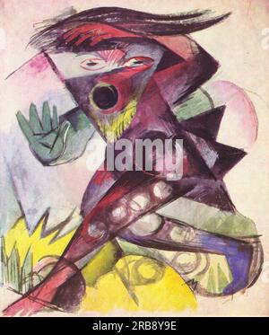 Caliban (extrait de la tempête de Shakespeare) 1914 par Franz Marc Banque D'Images