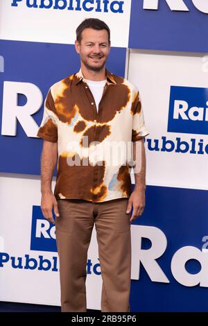 Naples, Italie. 07 juillet 2023. Alessandro Cattelan assiste au Palinsesti Rai 2023/2024 Presentation Photocall. (Photo de Francesco Cigliano/Pacific Press) crédit : Pacific Press Media production Corp./Alamy Live News Banque D'Images