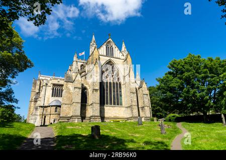 East End Ripon Cathedral, Ripon City, North Yorkshire, Angleterre, Royaume-Uni Banque D'Images