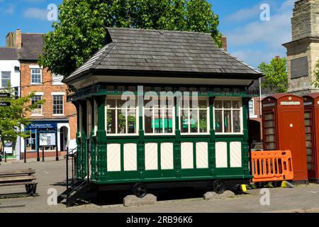 Old Cabmens Shelter Market place, Ripon City, North Yorkshire, Angleterre, Royaume-Uni Banque D'Images