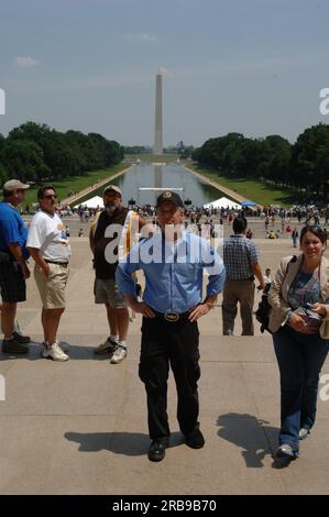 Rallye moto annuel Rolling Thunder et événements connexes au National Mall, avec le secrétaire Dirk Kempthorne parmi les officiels Banque D'Images