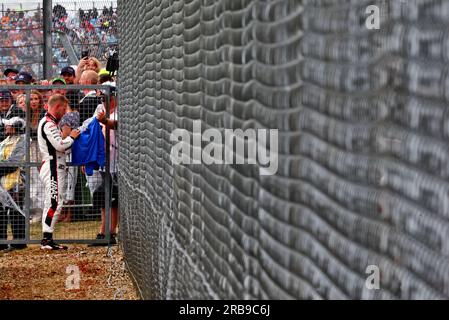 Silverstone, Royaume-Uni. 08 juillet 2023. Kevin Magnussen (DEN) Haas F1 Team pendant les qualifications. Championnat du monde de Formule 1, Rd 11, Grand Prix de Grande-Bretagne, samedi 8 juillet 2023. Silverstone, Angleterre. Crédit : James Moy/Alamy Live News Banque D'Images