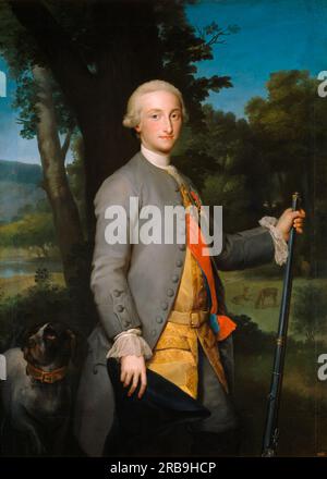 Charles IV, Prince des Asturies 1765 par Anton Raphael Mengs Banque D'Images