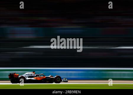 Silverstone, Royaume-Uni. 08 juillet 2023. Oscar Piastri (AUS) McLaren MCL60. 08.07.2023. Formula 1 World Championship, Rd 11, British Grand Prix, Silverstone, Angleterre, Jour de qualification. Le crédit photo doit se lire : XPB/Press Association Images. Crédit : XPB Images Ltd/Alamy Live News Banque D'Images