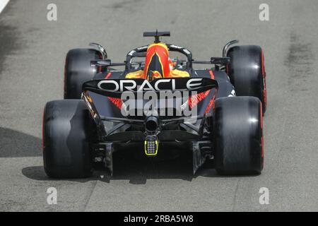 01 VERSTAPPEN Max (nld), Red Bull Racing RB19, action lors du Grand Prix de Grande-Bretagne de Formule 1 Aramco 2023, 10e manche du Championnat du monde de Formule 1 2023 du 7 au 9 juillet 2023 sur le circuit de Silverstone, à Silverstone, Royaume-Uni Banque D'Images