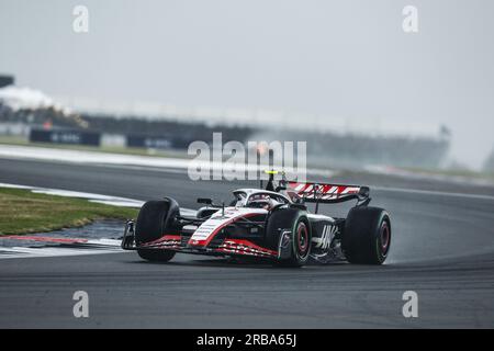 27 HULKENBERG Nico (ger), Haas F1 Team VF-23 Ferrari, action lors du Grand Prix de Grande-Bretagne de Formule 1 Aramco 2023, 10e manche du Championnat du monde de Formule 1 2023 du 7 au 9 juillet 2023 sur le circuit de Silverstone, à Silverstone, Royaume-Uni Banque D'Images