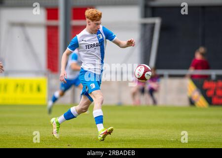 De Barrow AFC lors du match amical de pré-saison entre le FC United de Manchester et Barrow à Broadhurst Park, Moston le samedi 8 juillet 2023. (Photo : Mike Morese | MI News) crédit : MI News & Sport / Alamy Live News Banque D'Images