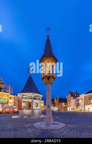 Den Bosch, Brabant du Nord, pays-Bas, Markt Square, Banque D'Images