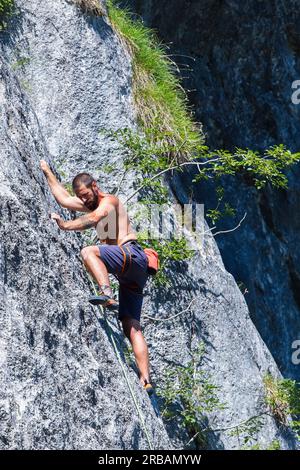 Pian di Vione, Colere, Val di Scalve, Bergame, Lombardie, Italie Banque D'Images