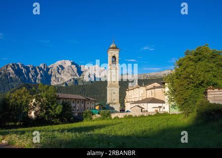 Vilminore di Scalve, Val di Scalve, Bergame, Lombardie, Italie Banque D'Images