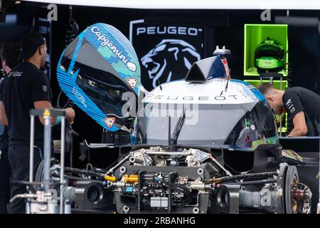 Circuit de Monza, Monza, Lombardie, Italie. 8 juillet 2023. Championnat du monde d'Endurance FIA 2023, 6 heures de Monza ; Peugeot Totalenergies 9X8 crédit : action plus Sports/Alamy Live News Banque D'Images