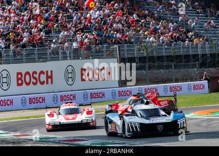 Circuit de Monza, Monza, Lombardie, Italie. 8 juillet 2023. Championnat du monde d'Endurance FIA 2023, 6 heures de Monza ; Peugeot Totalenergies 9X8 crédit : action plus Sports/Alamy Live News Banque D'Images