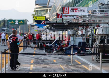 Circuit de Monza, Monza, Lombardie, Italie. 8 juillet 2023. Championnat du monde d'Endurance FIA 2023, 6 heures de Monza ; Pit Lane du WEC Monza crédit : action plus Sports/Alamy Live News Banque D'Images