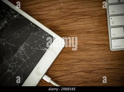 Ordinateur Kaputter Banque D'Images