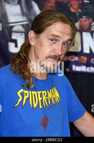 Knoxville, Tennessee, États-Unis. 8 juillet 2023. Jason Mewes à une apparition publique pour Fanboy Expo Knoxville Convention, Knoxville Convention Center, Knoxville, TN le 8 juillet 2023. Crédit : Derek Storm/Everett Collection/Alamy Live News Banque D'Images