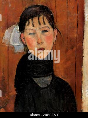 Marie, fille du peuple 1918 ; Paris, France par Amedeo Modigliani Banque D'Images