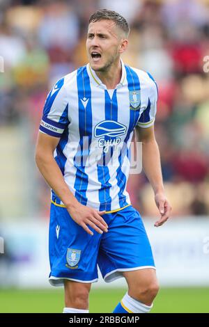 York, Royaume-Uni. 08 juillet 2023. Le défenseur de Sheffield Wednesday Will Vaulks (4 ans) lors du match amical York City vs Sheffield Wednesday au LNER Community Stadium, York, Royaume-Uni, le 8 juillet 2023 Credit : Every second Media/Alamy Live News Banque D'Images