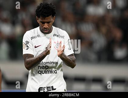 Belo Horizonte, Brésil. 08 juillet 2023. Gil des Corinthiens lors du match entre l'Atletico Mineiro et les Corinthiens, pour la série brésilienne A 2023, au stade Mineirao, à Belo Horizonte, le 08 juillet. Photo : Gledston Tavares/DiaEsportivo/Alamy Live News crédit : DiaEsportivo/Alamy Live News Banque D'Images