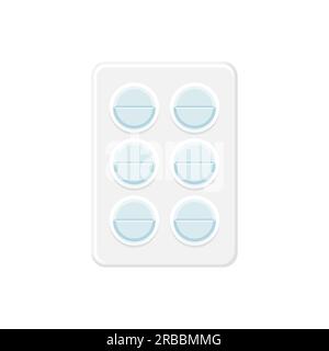 illustration vectorielle de pilule médicale dans la conception de style plat Illustration de Vecteur