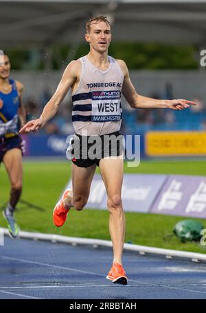 Manchester Regional Arena, Sportcity, Manchester, Royaume-Uni. 8 juillet 2023. Mètres, lors des Championnats du Royaume-Uni d'athlétisme 2023 à la Manchester Regional Arena. (Crédit image : crédit : Cody Froggatt/Alamy Live News Banque D'Images