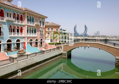 Lusail Marina District, Lusail, Doha, Qatar Banque D'Images