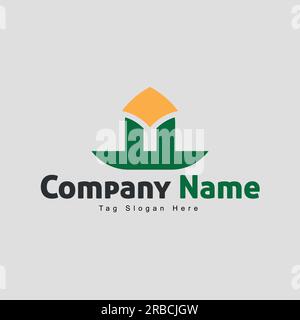 Logo, logo d'entreprise, Abstract Modern logo conçoit vecteur de concept, modèle de conception de logo Flat Vector, le plus populaire célèbre et le plus grand co du monde Illustration de Vecteur