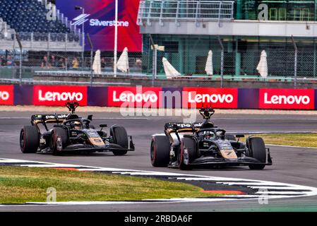 Silverstone, Royaume-Uni. 08 juillet 2023. Voitures APEX F1 en piste. 08.07.2023. Formula 1 World Championship, Rd 11, British Grand Prix, Silverstone, Angleterre, Jour de qualification. Le crédit photo doit se lire : XPB/Press Association Images. Crédit : XPB Images Ltd/Alamy Live News Banque D'Images