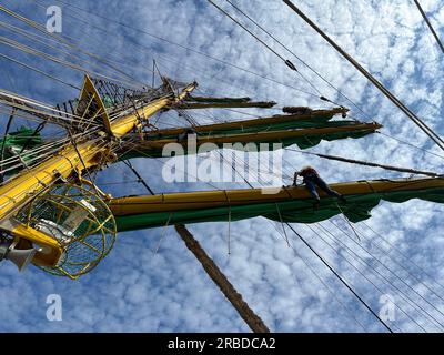 06/24/2023 Kiel Allemagne : windjammer parade du grand marin Alexander von Humboldt 2 Banque D'Images