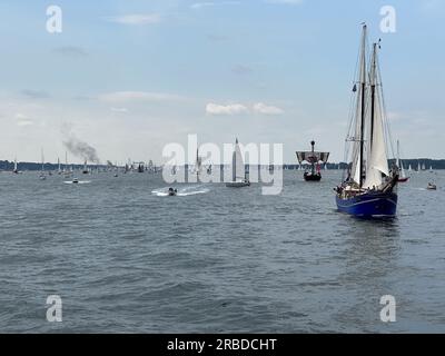 06/24/2023 Kiel Allemagne : windjammer parade du grand marin Alexander von Humboldt 2 Banque D'Images