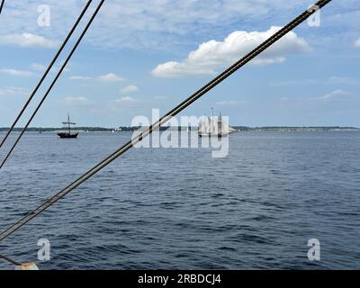 06/24/2023 Kiel Allemagne : windjammer parade du grand marin Alexander von Humboldt 2 Banque D'Images