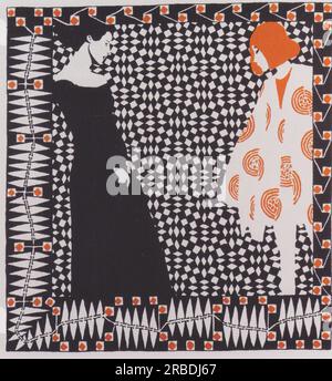 Début du printemps. Illustration d'un poème de Rainer Maria Rilke. 1901 ; Autriche de Koloman Moser Banque D'Images