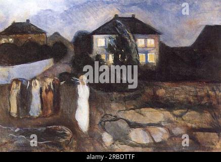 The Storm 1893 ; Norvège par Edvard Munch Banque D'Images