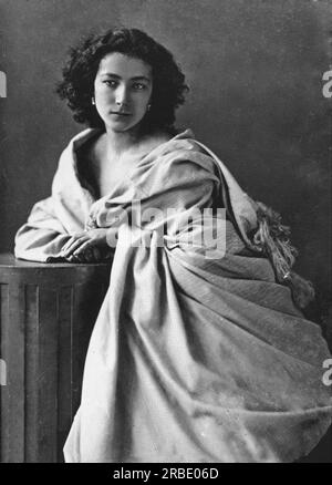 Sarah Bernhardt 1864 de Felix Nadar Banque D'Images