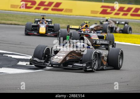 16 NISSANY Roy (isr), PHM Racing by Charouz, Dallara F2, action lors de la 8e manche du Championnat FIA de Formule 2 2023 du 7 au 9 juillet 2023 sur le circuit de Silverstone, à Silverstone, Royaume-Uni Banque D'Images