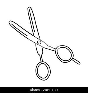 Ciseaux de coiffeur Doodle clip art Illustration de Vecteur