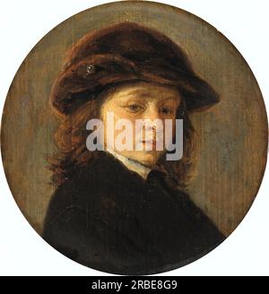 Portrait d'un garçon 1685 par Adriaen van Ostade Banque D'Images