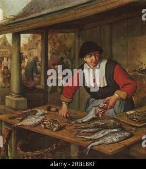 The Fishwife 1670 par Adriaen van Ostade Banque D'Images