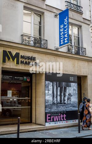 Musée Maillol, est un musée d'art situé dans le 7e arrondissement. Paris, France Banque D'Images