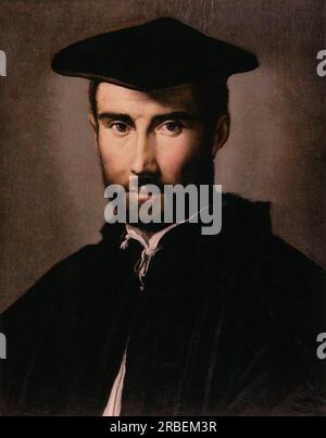 Portrait d'un homme 1530 par Parmigianino Banque D'Images