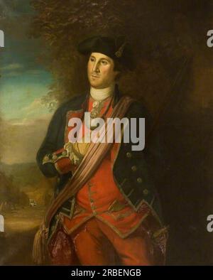 George Washington (1732-1799), colonel commandant des troupes coloniales de Virginie 1772 par Charles Willson Peale Banque D'Images