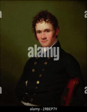 Portrait du Commandant Lewis Warrington par Rembrandt Peale Banque D'Images