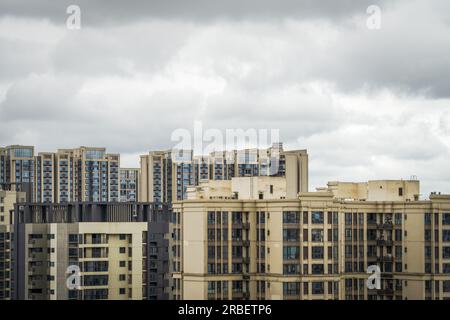 Le temps nuageux dans la ville de Chengdu. Banque D'Images