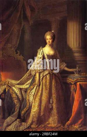 Portrait de la reine Charlotte 1762 par Allan Ramsay Banque D'Images